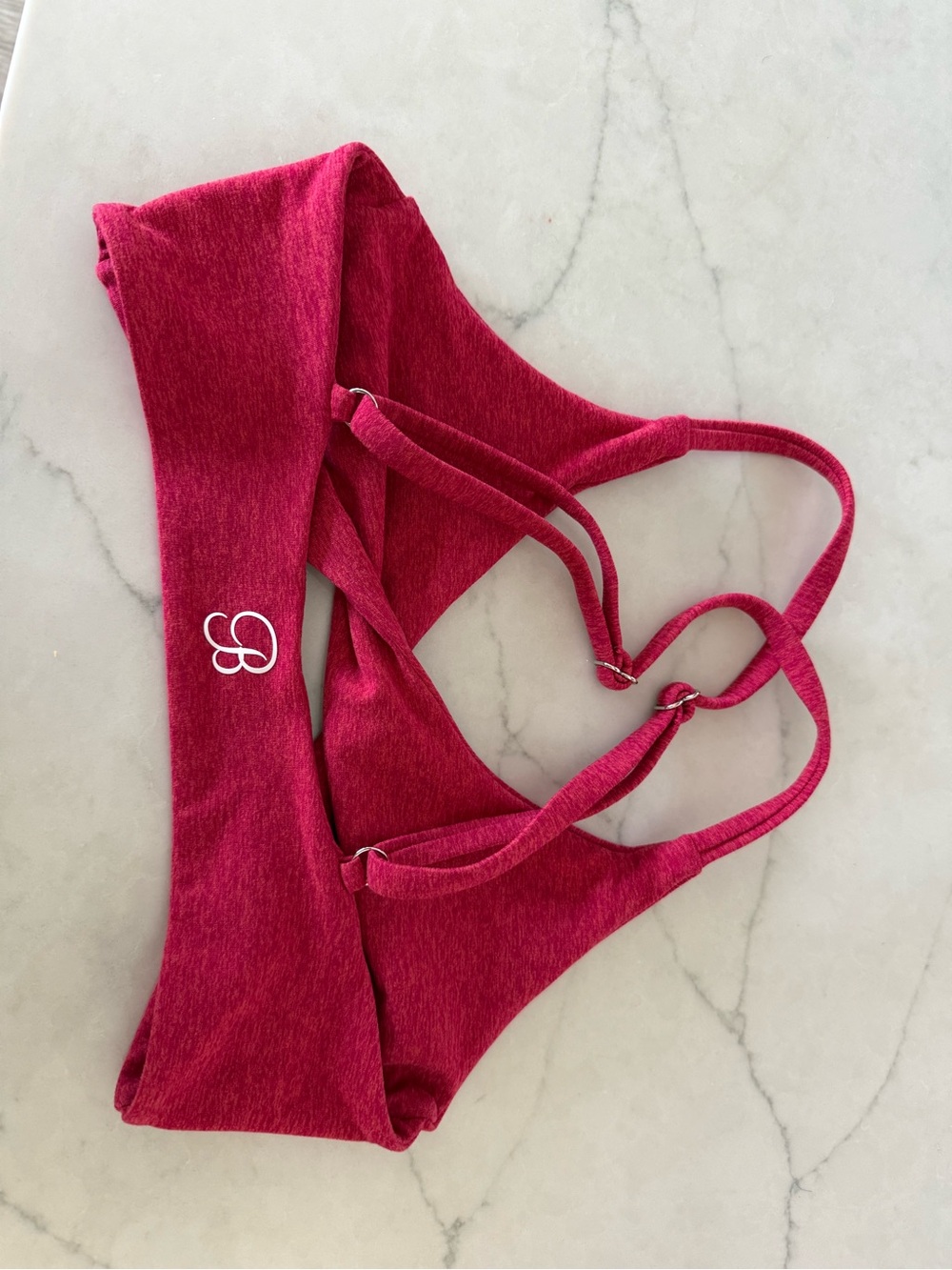 Bombshell Sportswear Seamless Tank Bra in Berry Red